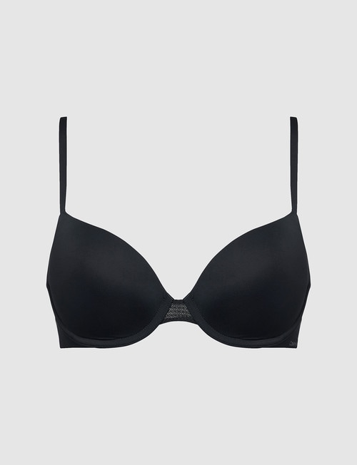 Calvin Klein Perfectly Fit Flex Lightly Lined Demi Bra, Black, A-DD product photo View 04 L