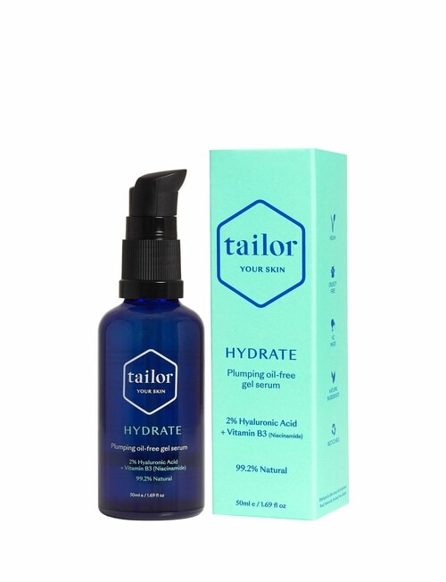Tailor Skincare Hydrate Plumping Oil Free Gel Serum, 50ml product photo