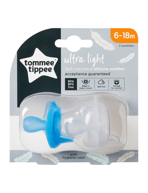 Tommee Tippee 2-Pack Ultra Light Soother, 6-18m, Assorted product photo View 02 L