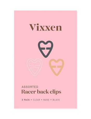 Vixxen Racer Back Clips, Heart Shape product photo