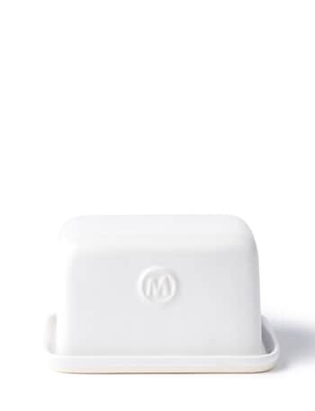 Momento Maison Butter Dish, White product photo