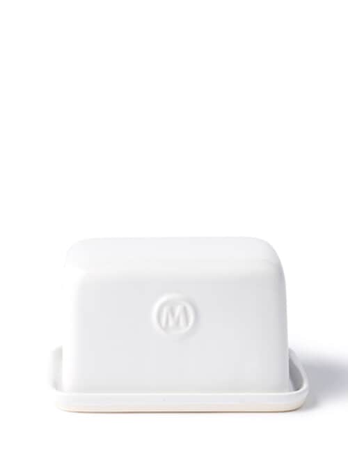 Momento Maison Butter Dish, White product photo