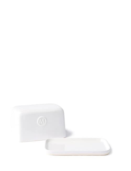 Momento Maison Butter Dish, White product photo View 02 L