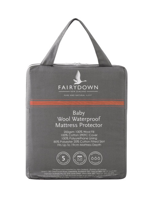 Fairydown Wool Bassinet Mattress Protector product photo