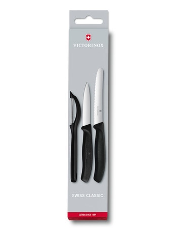 Victorinox Knife and Peeler, Black, Set-of-3 product photo