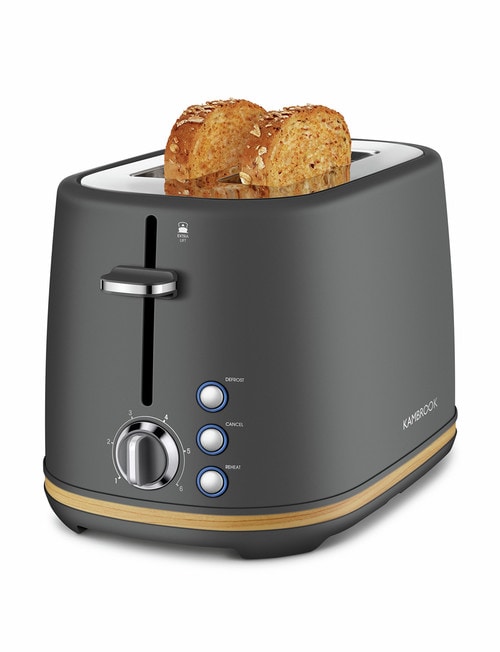 Kambrook Scandi 2 Slice Toaster, Charcoal, KTA290CHR product photo