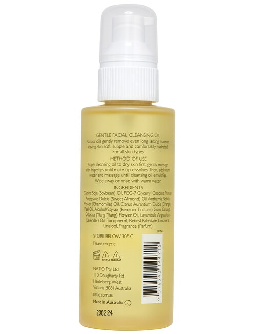Natio Aromatherapy Gentle Facial Cleansing Oil, 125ml product photo View 02 L