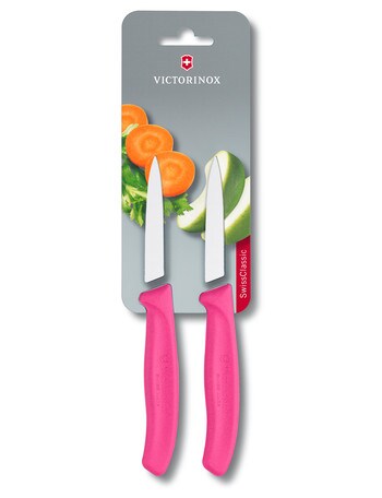 Victorinox Paring Knife, Pink, Set-of-2 product photo