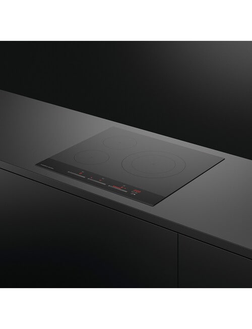 Fisher & Paykel 60cm Induction Cooktop, 3 Zones, Black, CI603DTB4 product photo View 02 L