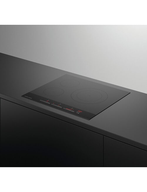Fisher & Paykel 60cm Induction Cooktop, 3 Zones, Black, CI603DTB4 product photo View 03 L