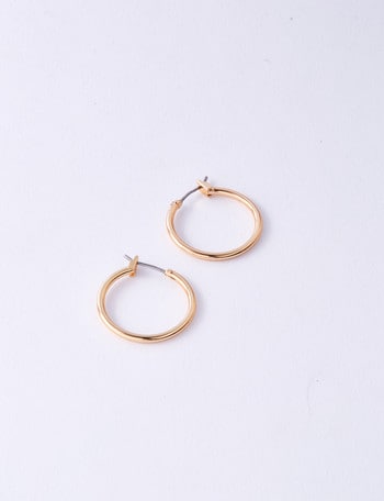 Earsense 20mm Thin Click Hoop Earrings, Imitation Gold product photo