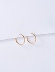 Earsense 20mm Thin Click Hoop Earrings, Imitation Gold product photo View 02 S