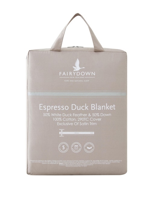 Fairydown Espresso Feather & Down Blanket, Hurricane product photo View 02 L
