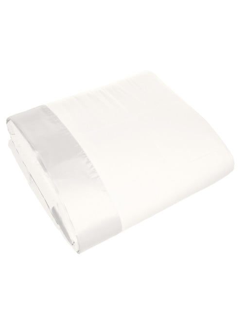 Fairydown Espresso Feather & Down Blanket, White product photo