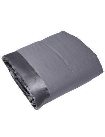 Fairydown Espresso Feather & Down Blanket, Steel Grey product photo