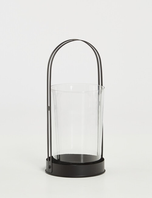 M&Co Metal & Glass Lantern, Medium product photo