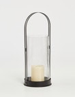 M&Co Metal & Glass Lantern, Large product photo View 03 S