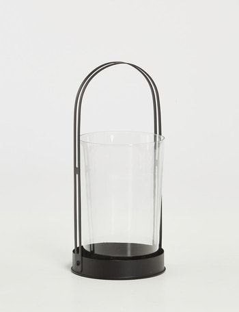 M&Co Metal & Glass Lantern, Medium product photo