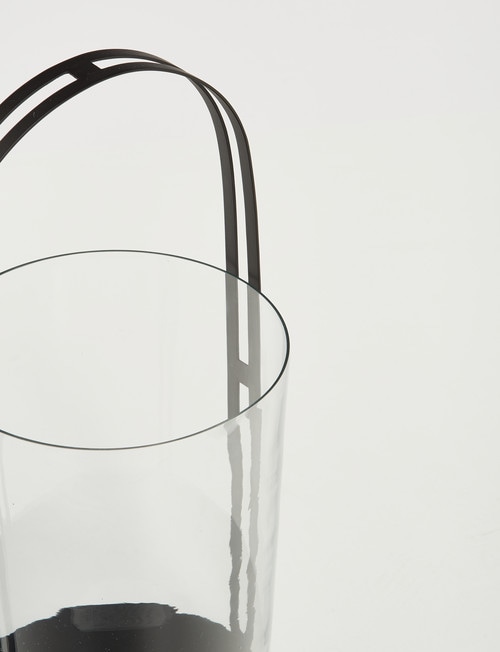 M&Co Metal & Glass Lantern, Medium product photo View 02 L