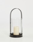 M&Co Metal & Glass Lantern, Medium product photo View 03 S