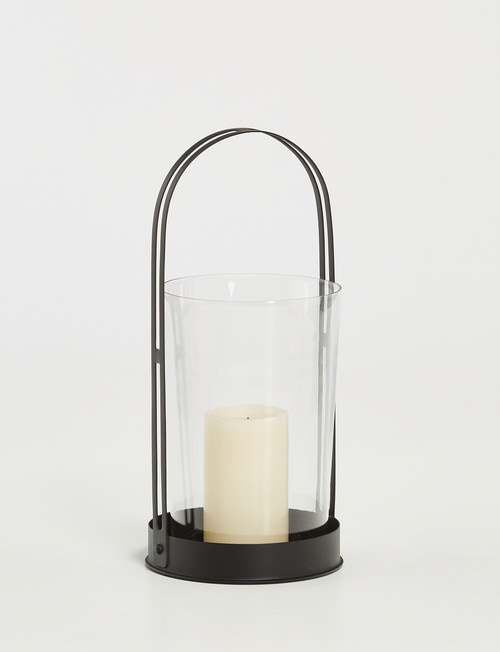M&Co Metal & Glass Lantern, Medium product photo View 03 L
