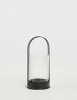 M&Co Metal & Glass Lantern, Small product photo