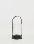 M&Co Metal & Glass Lantern, Small product photo