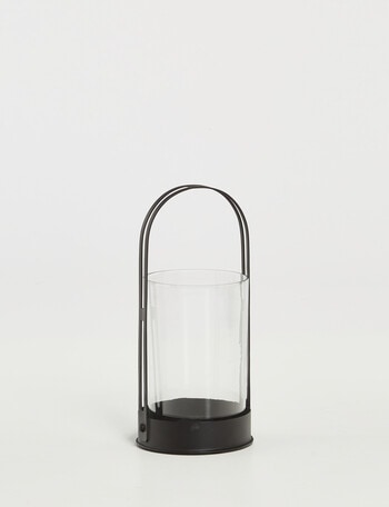 M&Co Metal & Glass Lantern, Small product photo