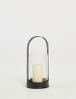 M&Co Metal & Glass Lantern, Small product photo View 03 S
