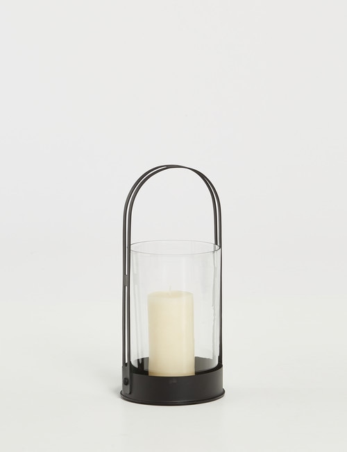 M&Co Metal & Glass Lantern, Small product photo View 03 L