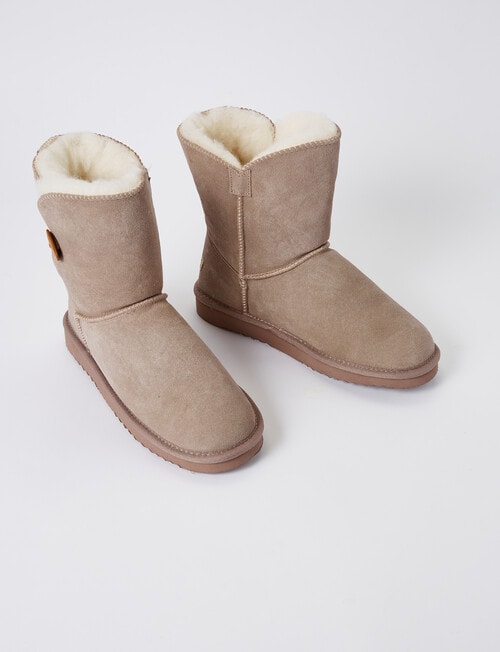 Mi Woollies Raglan Boot, Mushroom 