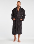 Chisel Coral Fleece Robe, Charcoal product photo View 03 S