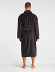 Chisel Coral Fleece Robe, Charcoal product photo View 02 S