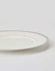 Amy Piper Leigh Dinner Plate, 26.5cm, White & Grey product photo View 02 S