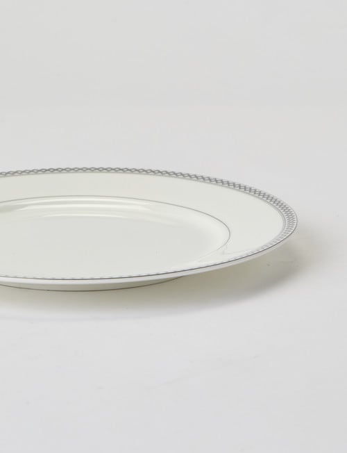 Amy Piper Leigh Side Plate, White & Grey product photo View 02 L
