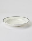 Amy Piper Leigh Rim Bowl, 23cm, White & Grey product photo