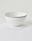 Amy Piper Leigh Bowl, 15cm, White & Grey product photo