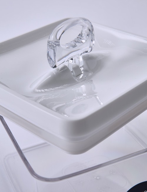 Cinemon Fliptite Square Cake Container ,3L, White product photo View 02 L