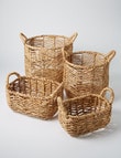 M&Co Cheveron Basket, 30cm product photo View 02 S