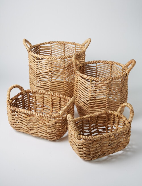 M&Co Cheveron Basket, Large product photo View 02 L
