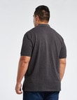 Chisel King Size Ultimate Short-Sleeve Polo, Charcoal Marle product photo View 02 S