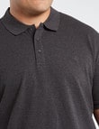 Chisel King Size Ultimate Short-Sleeve Polo, Charcoal Marle product photo View 04 S