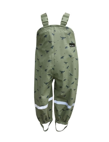 Mum 2 Mum Dino Rainwear Overall, Sage product photo