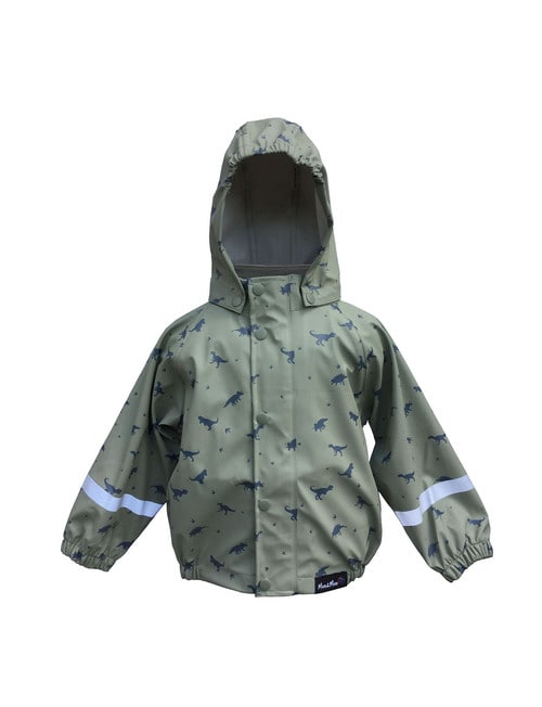Mum 2 Mum Dino Rainwear Jacket, Sage product photo