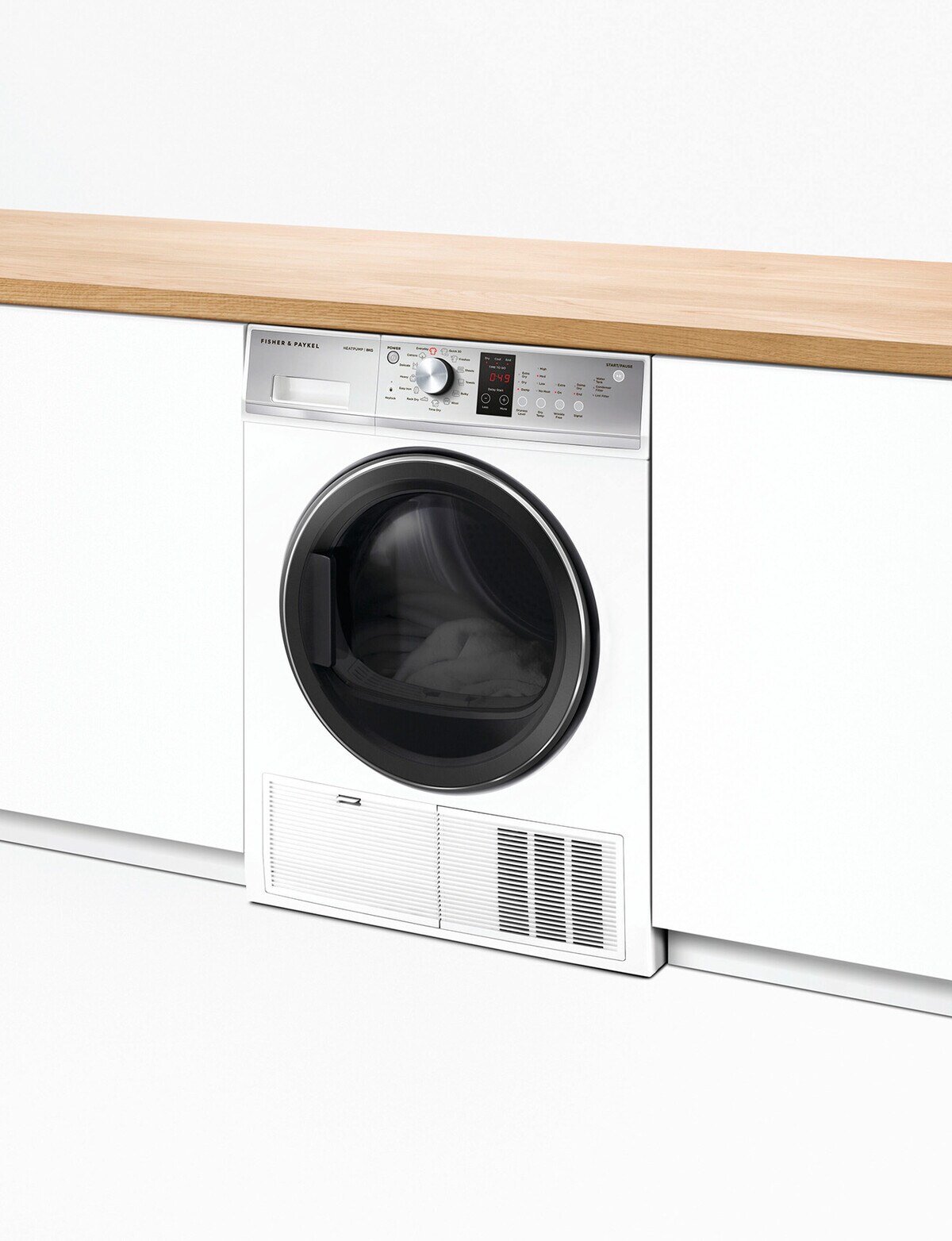 Fisher & Paykel 8kg Heat Pump Condensing Dryer, White, DH8060P3