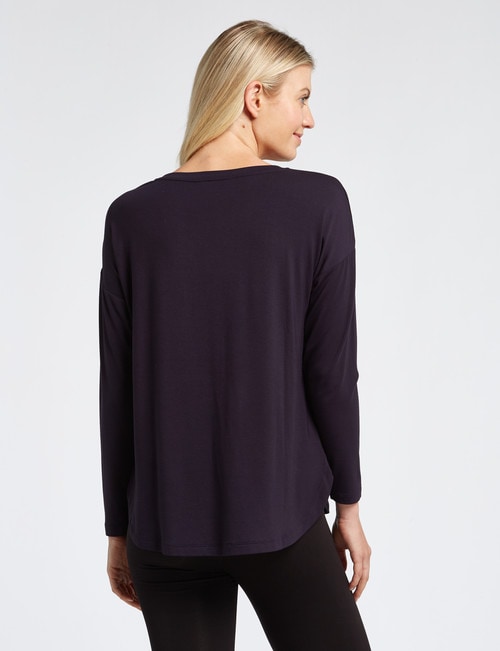 Bodycode Long-Sleeve Boxy Tee, Eclipse product photo View 02 L