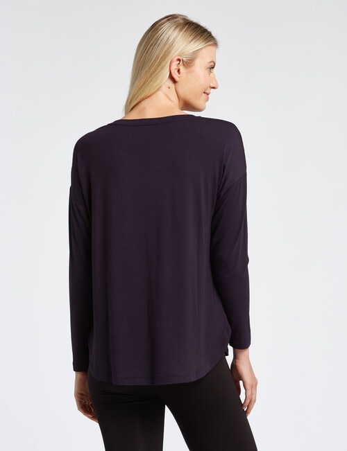 Bodycode Long-Sleeve Boxy Tee, Eclipse product photo View 02 L