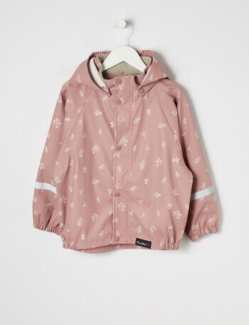 Mum 2 Mum Floral Rainwear Jacket, Dusty Pink product photo