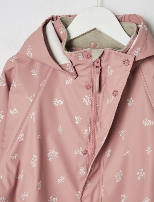 Mum 2 Mum Floral Rainwear Jacket, Dusty Pink product photo View 02 L