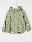 Mum 2 Mum Dinosaurs Rainwear Jacket, Sage product photo